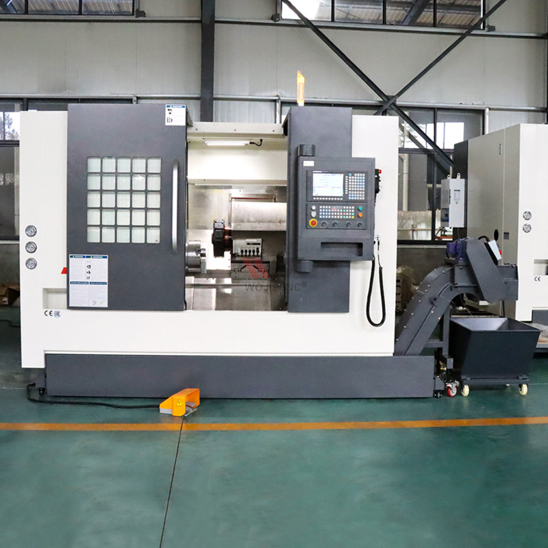 High Precision Tck56A CNC Lathe Machine Automatic CNC Turning Center 3 Axis 4 Axis Tornos CNC Slant Bed Lathe Machine with Siemens Fanuc GSK System for Metal