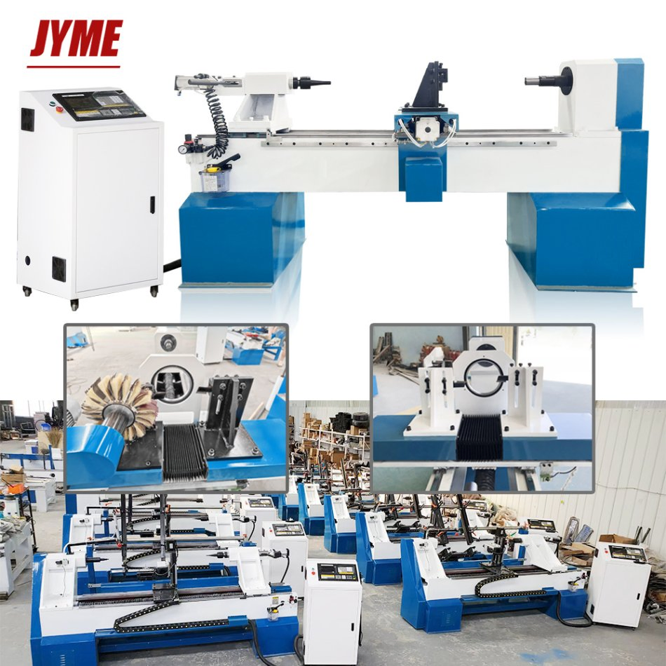 Best Quality Jy-0820 Auto Feeding Mini Wood Lathe Machine CNC Wood Turning Lathe for Wooden Production