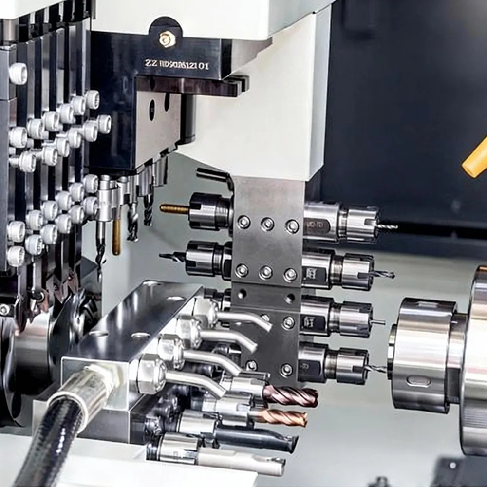 Precision Swiss Type CNC Lathe for Efficient and Compact Machining