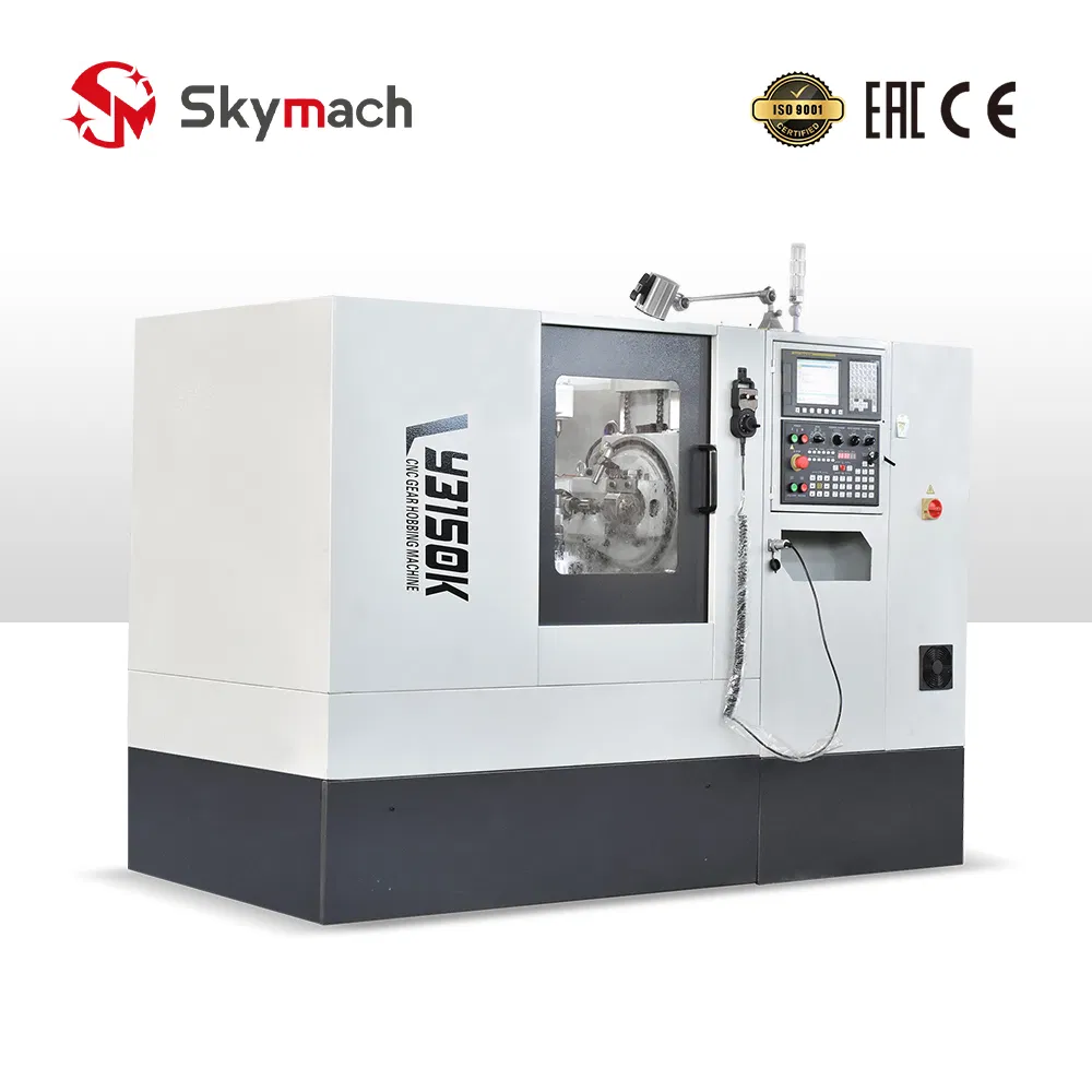 Y3150K Fully Automatic CNC Gear Hobbing Cell with Integrated Robotic Loading System for Unmanned, Flexible Manufacturing Operations
