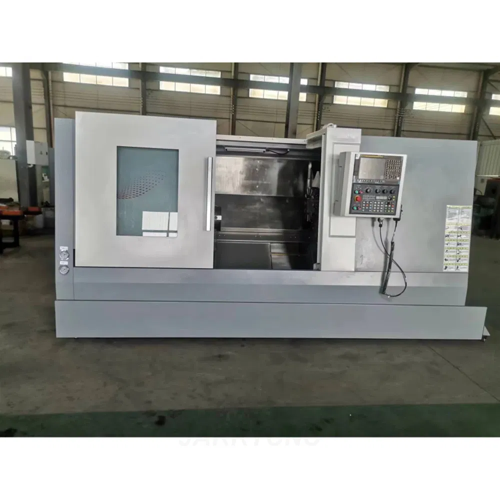 Tc56L High Accuracy Slant Bed Turning Center Compact Industrial CNC Lathe Machine for Precision Metal Machining