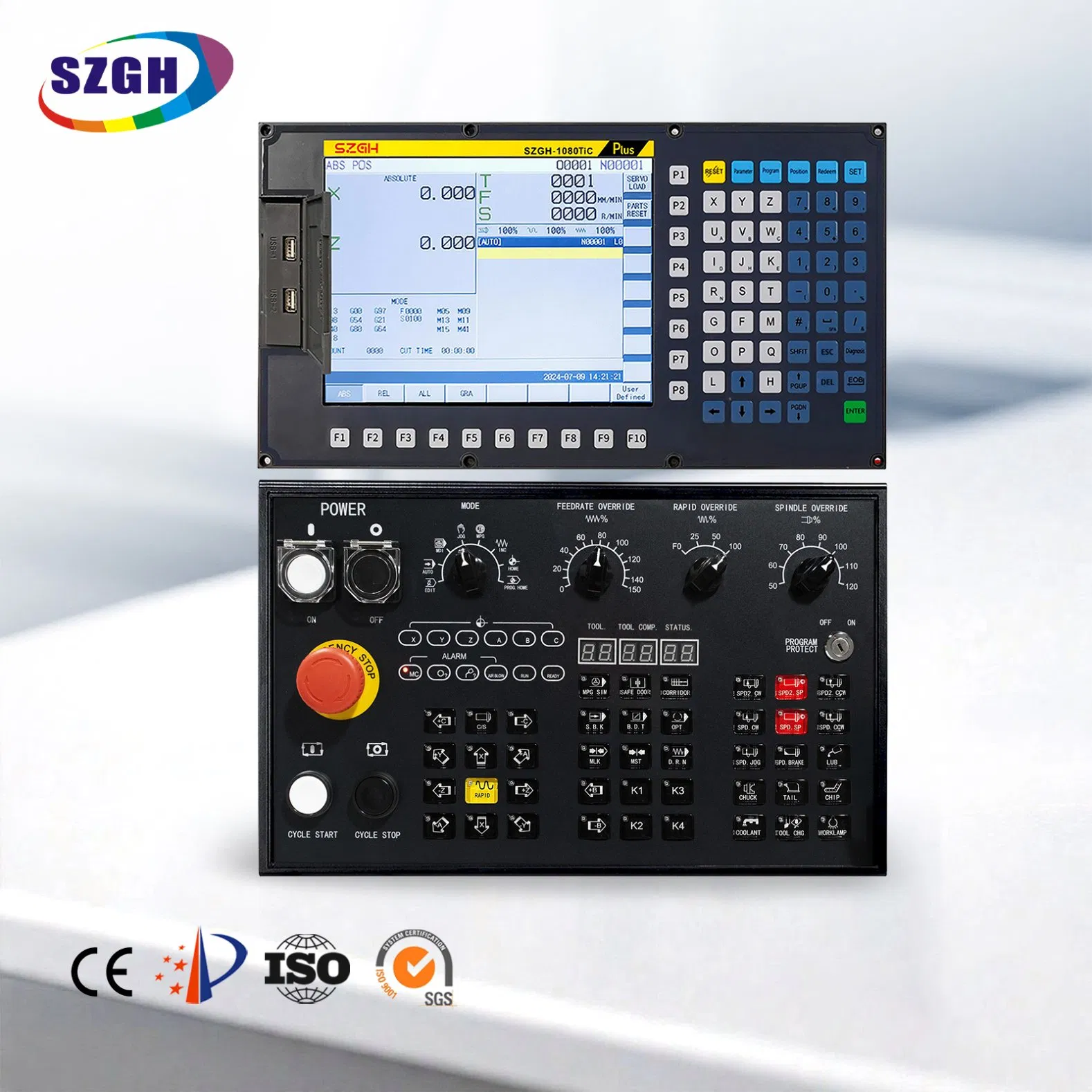 SZGH 1080TIC Multi Axis CNC Controller System High Precision for Turning Machine