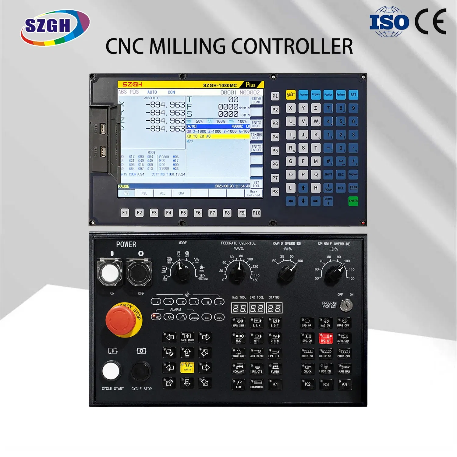 Intelligent online editing Smart-machining precise cnc machine system