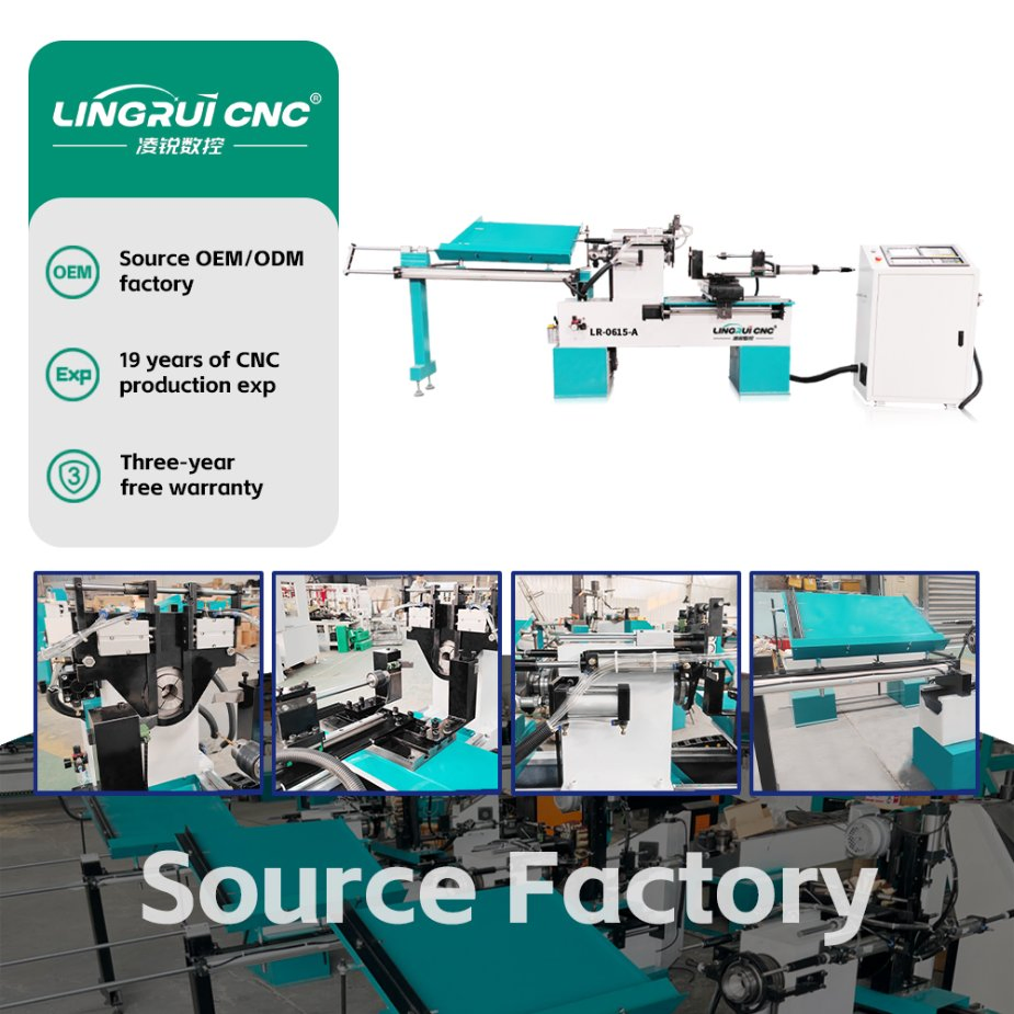 China Supplier Small Auto Feeding Turning CNC Wood Lathe