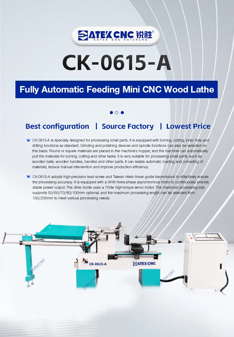 Economical Small Crafts CNC Wood Lathe