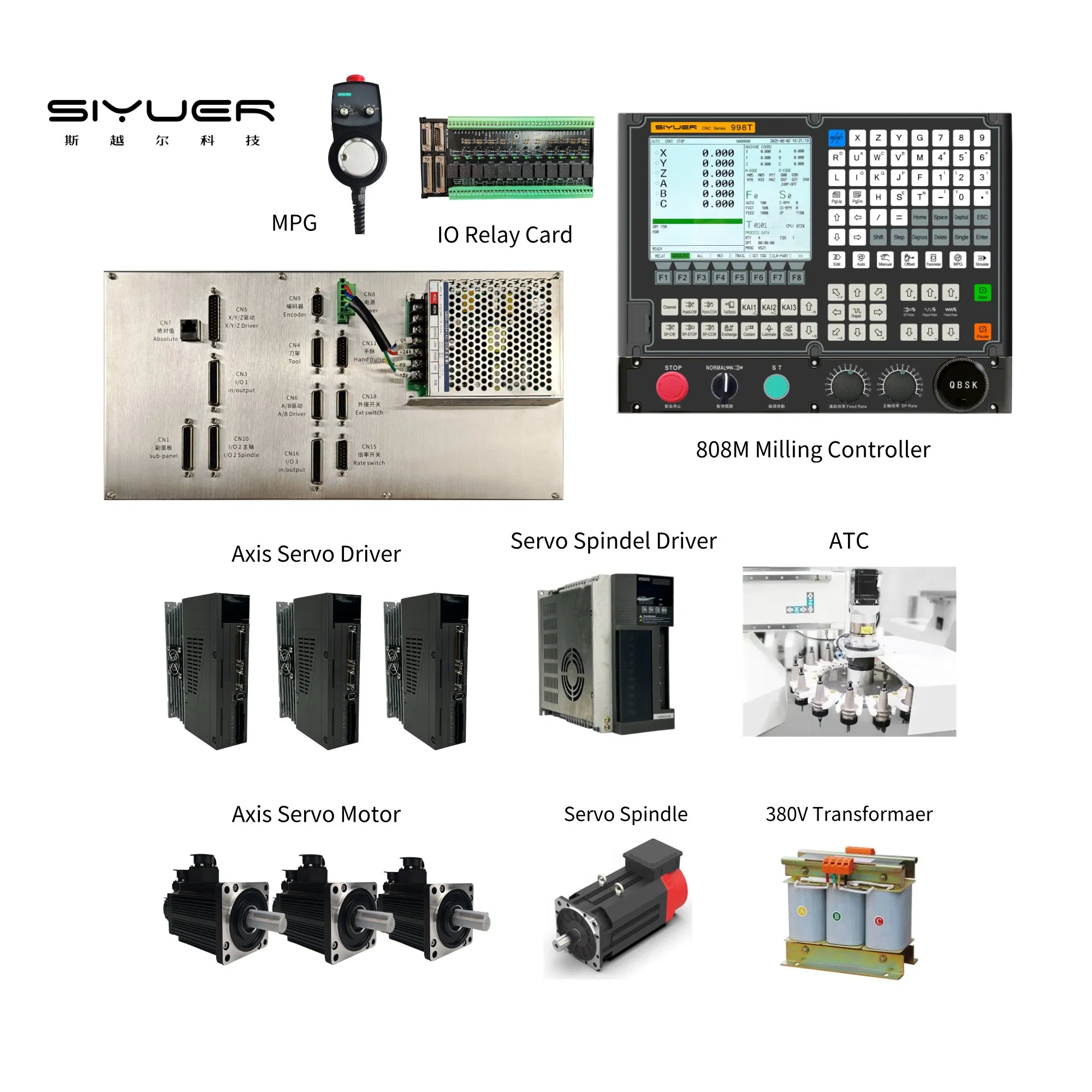 Durable CNC Lathe Control System with Multi-Axis Support for Turning and Milling Operations