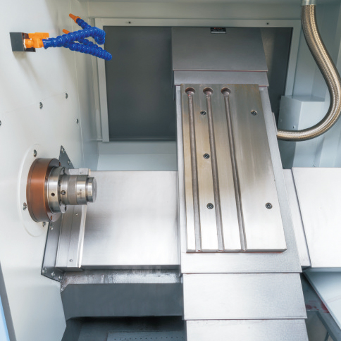 Compact High-Precision Horizontal Slant-Bed Gang Tool CNC Lathe