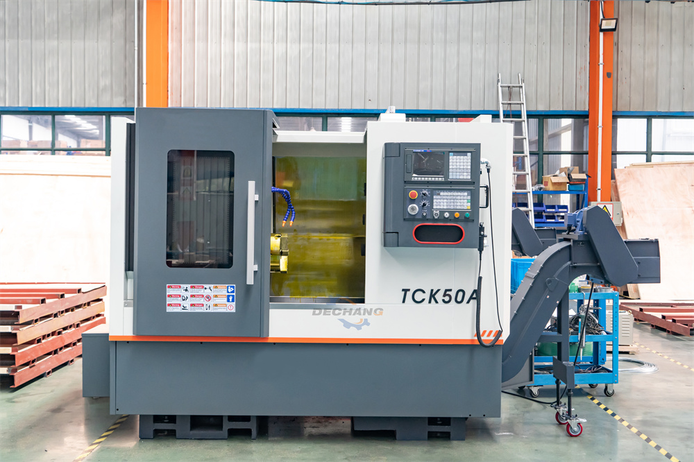High Precision Torno CNC Turning Center Turret Lathes Tck50A Horizontal Metal Slant Bed CNC Lathe Machine