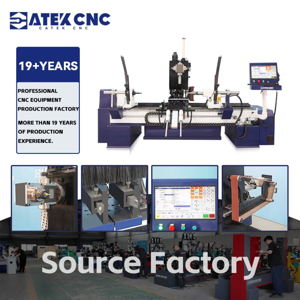 Advanced 7in1 Wood CNC Lathe Machine 5 Axis CNC Woodworking Machines with Automatic Feeding System for Sofa Armrests