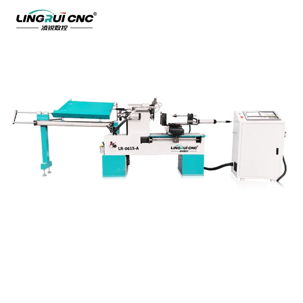 China Supplier Small Auto Feeding Turning CNC Wood Lathe