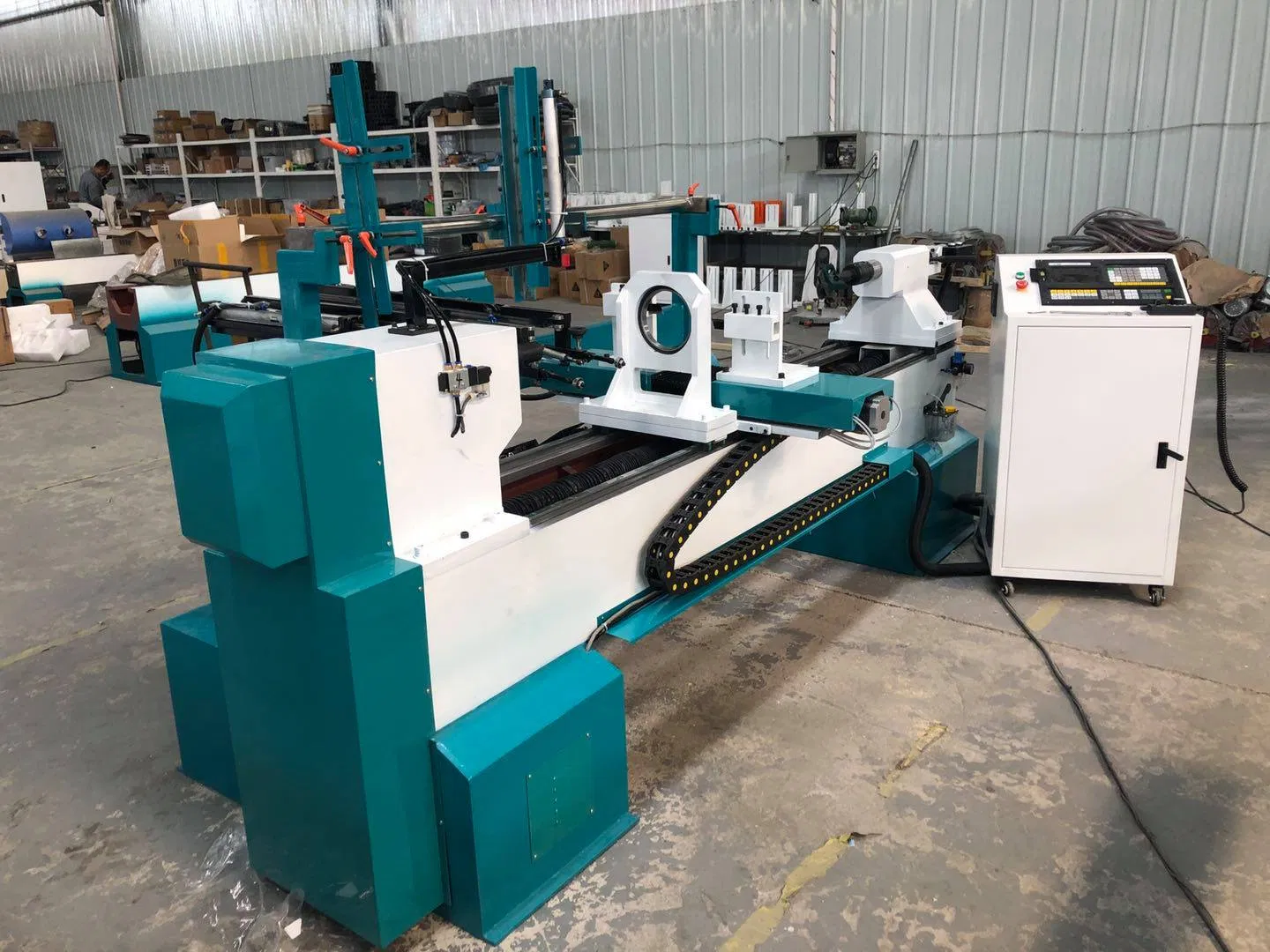 300mm Diameter Auto Feeding Industrial Wood Turning Lathe for Wood Legs