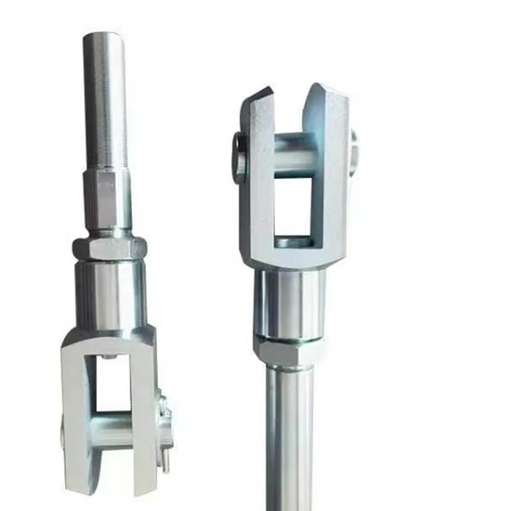 Auto Clutch Clevis Connector DIN71752 ISO8140, Ningbo Factory Precision Machined Rod End Fork Heavy - Duty Clevis Fork for Car Transmission Systems