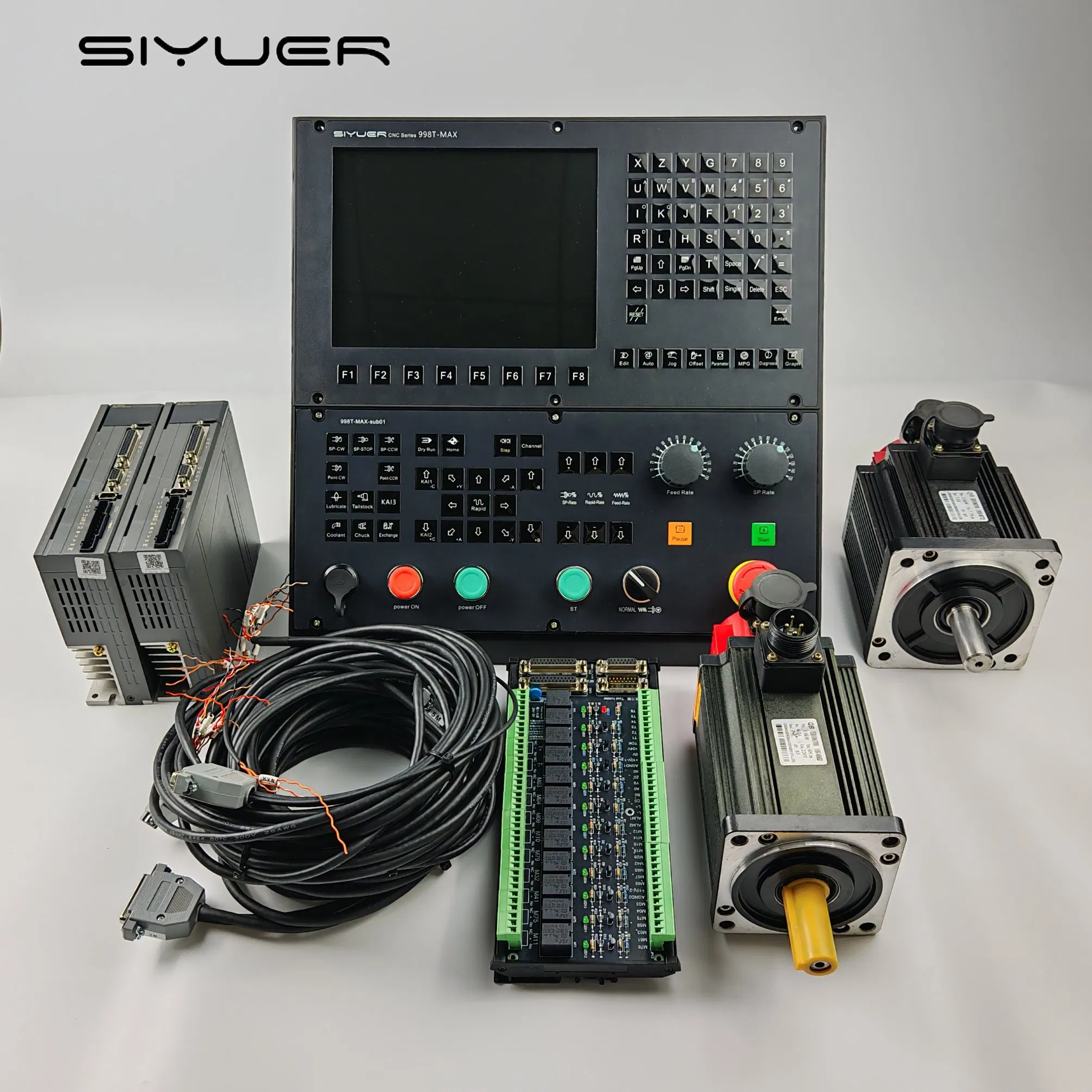 Economical 3 Axis Lathe Turning Machine New CNC System Controller with Multi-Langua Support Core PLC Components
