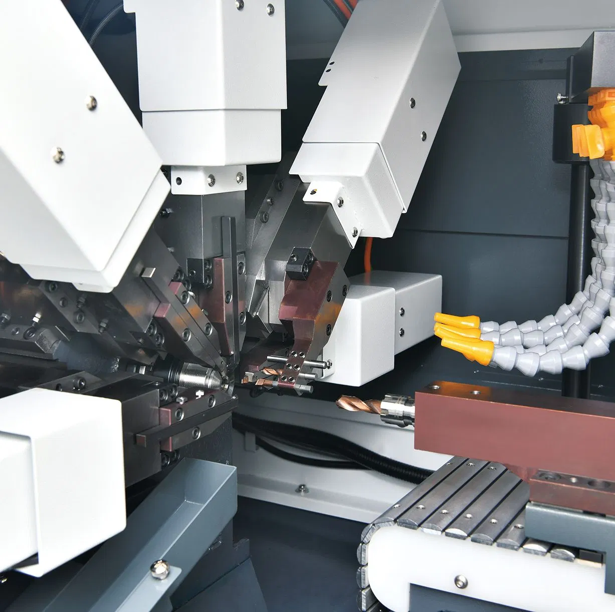 Five Tool Simultaneous CNC Lathe Turning Machine Precision Cam CNC Lathe