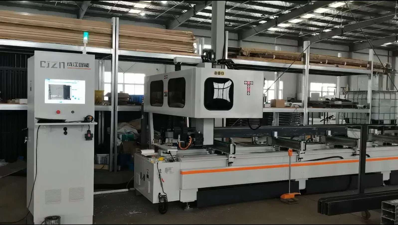 Aluminum Profile High-Speed Four-Axis CNC Machining Center Efficient and Intelligent Door and Window Drilling Machine