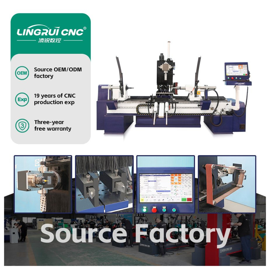 China Manufacturer 7-in-1 Multifunctional Five-Axis Auto Feeding CNC Wood Lathe