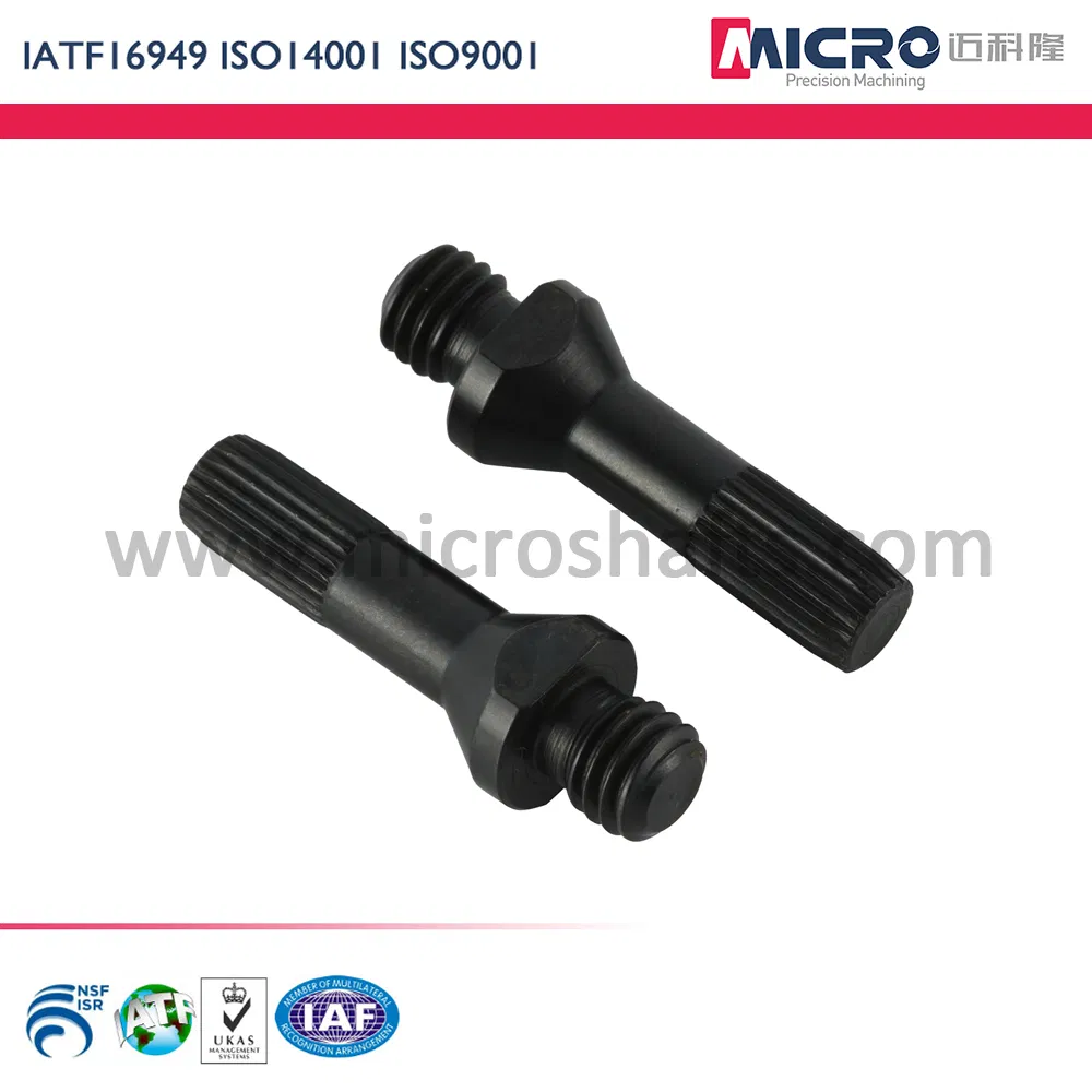 OEM Precision CNC Machined Transmission Shaft for Micro Motor/Auto/Medical/Power Tools IATF Certified Heat Treated Stainless Steel