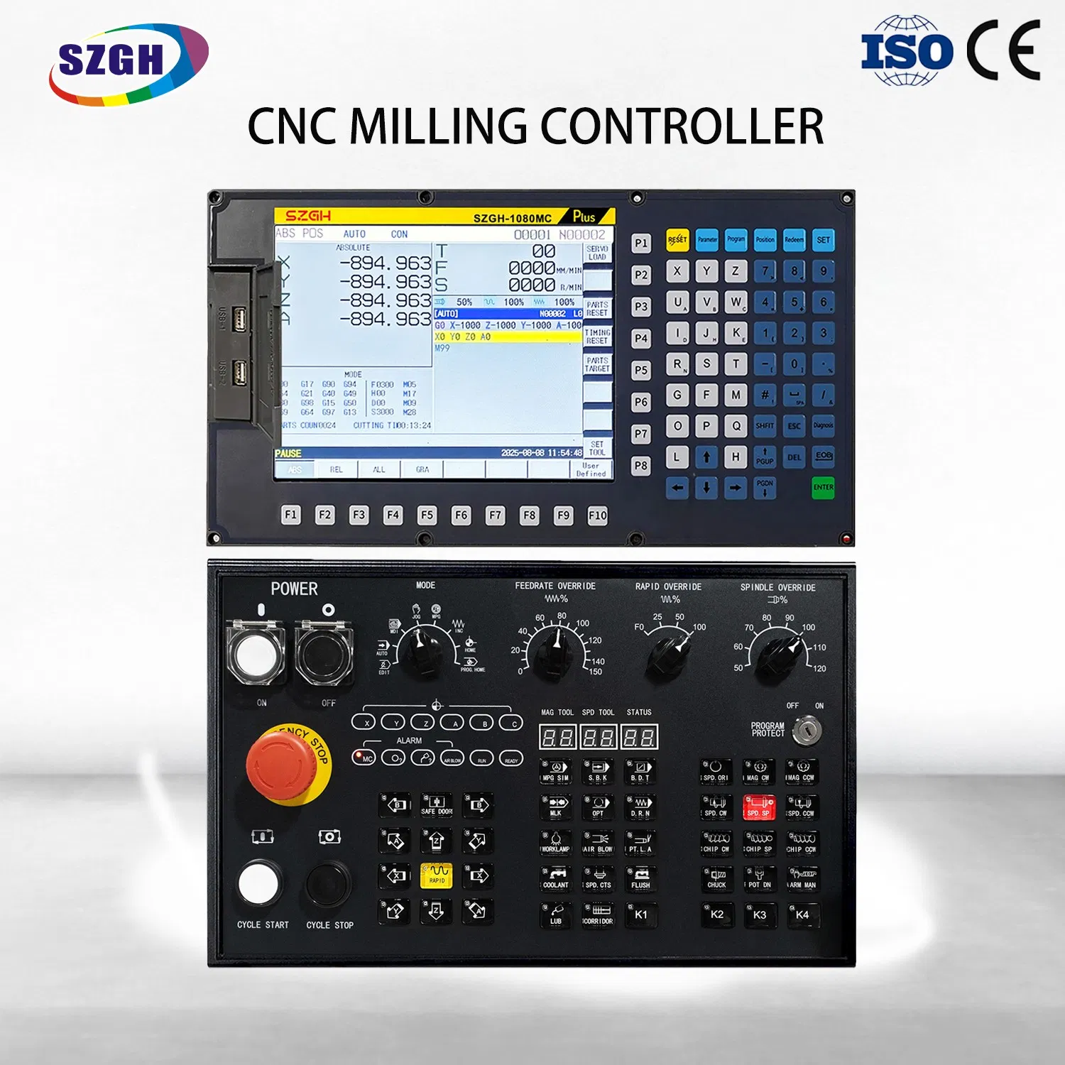 Intelligent online editing Smart-machining precise cnc machine system