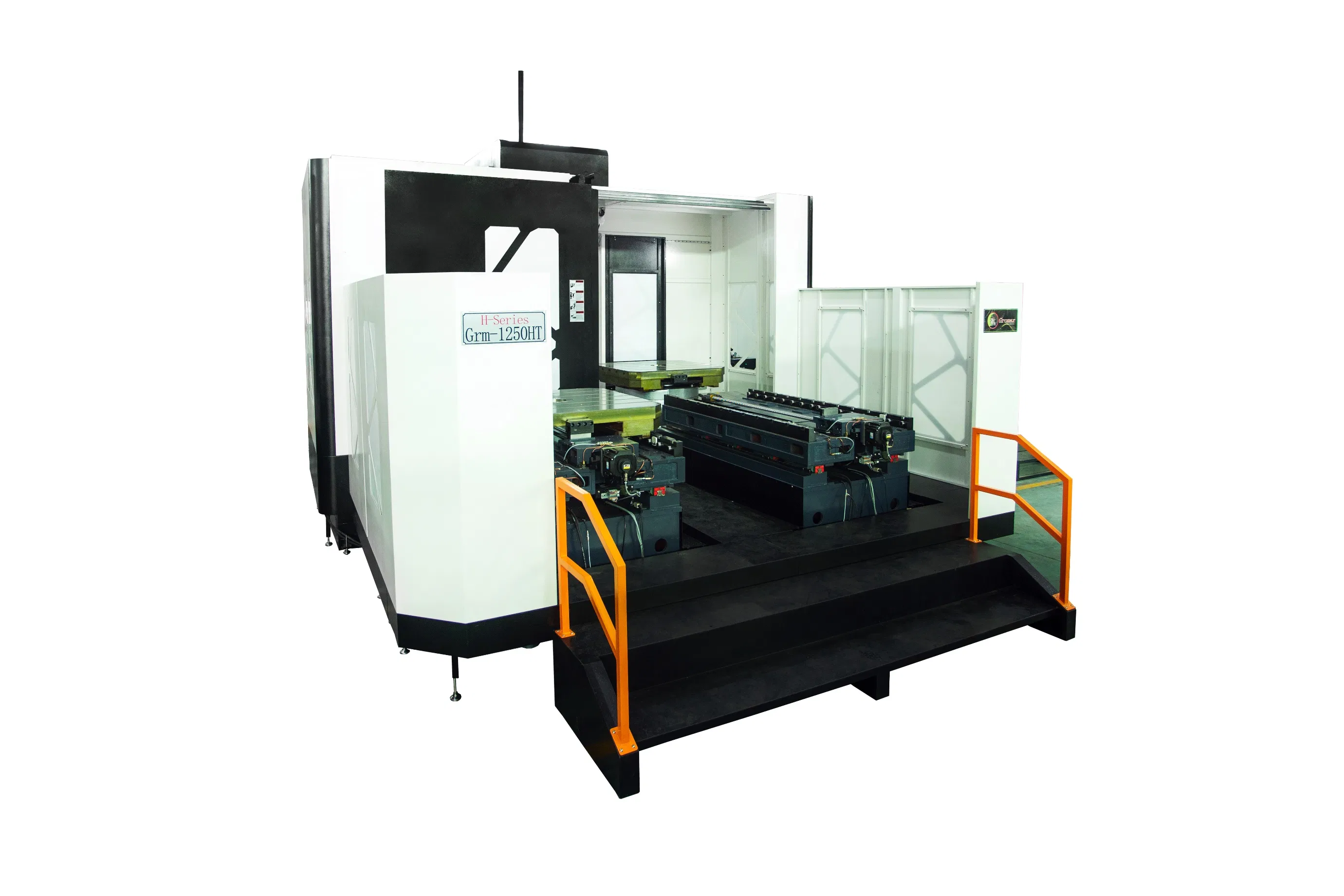Horizontal Machining Center Two Table Bt40 Bt50 Gear Box Fanuc Siemens Mitsubishi System 4 Axis 5 Axis