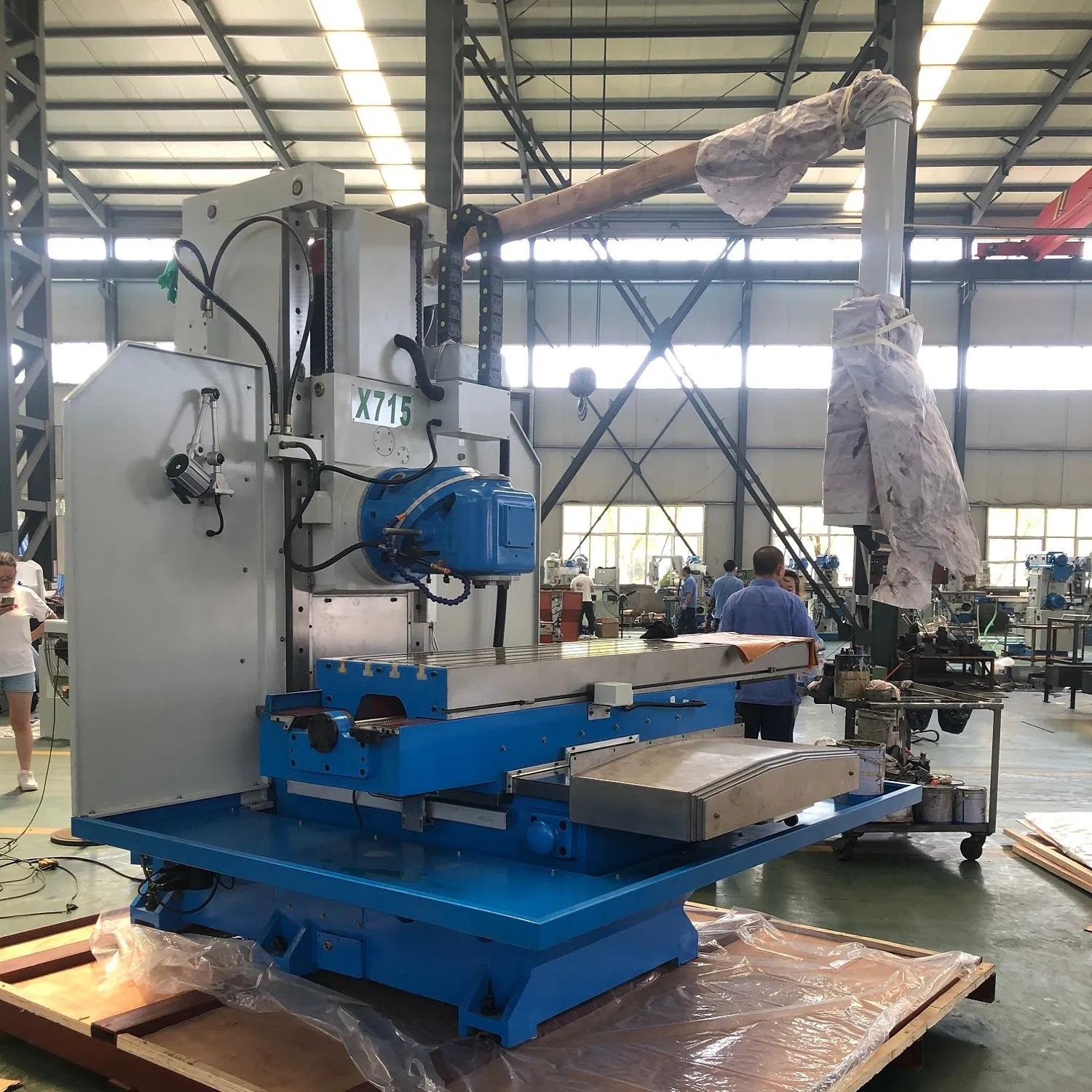 X715 Various Speed Ball Screw High Precision Dro Large Table Long Travel Heavy Load Duty Vertical Horizontal Universal Bed Type Metalworking Milling Machine