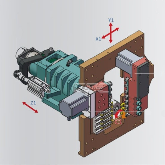 High Precision Swiss Type CNC Turning and Milling Machine