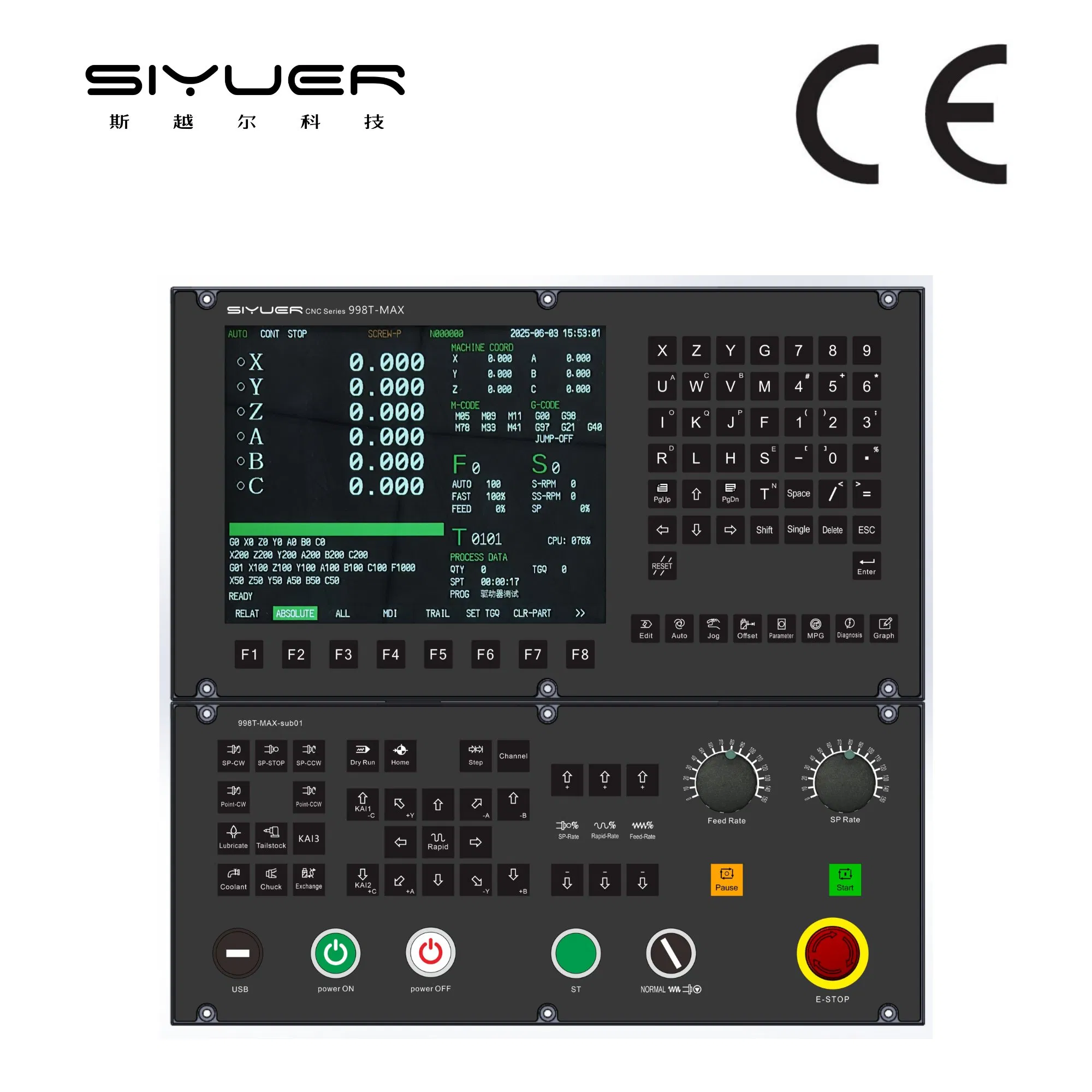 Professional CNC System with Multi-Axis Lathe and Milling Machine Support for Industrial Applications