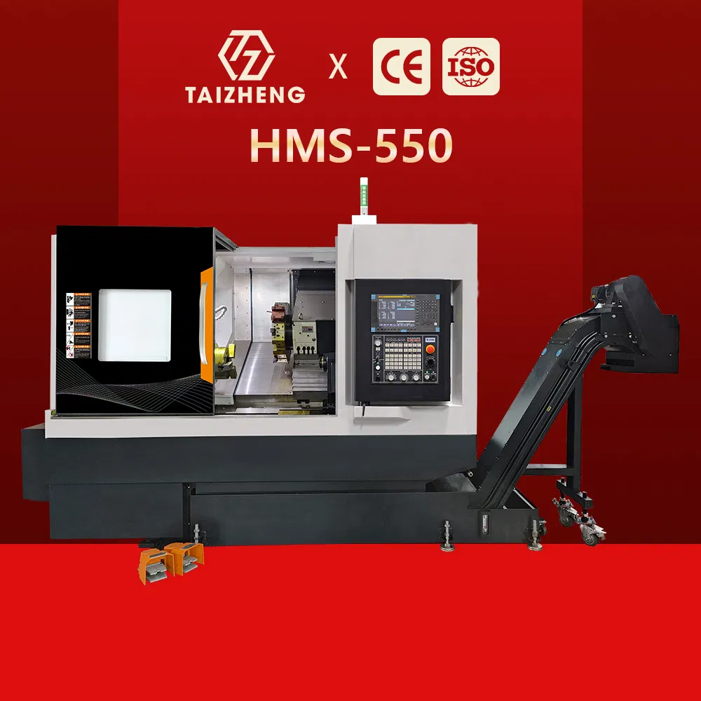 12-Station Turret Inclined Bed Heavy Duty CNC Turning Center with 550 mm Turning Length