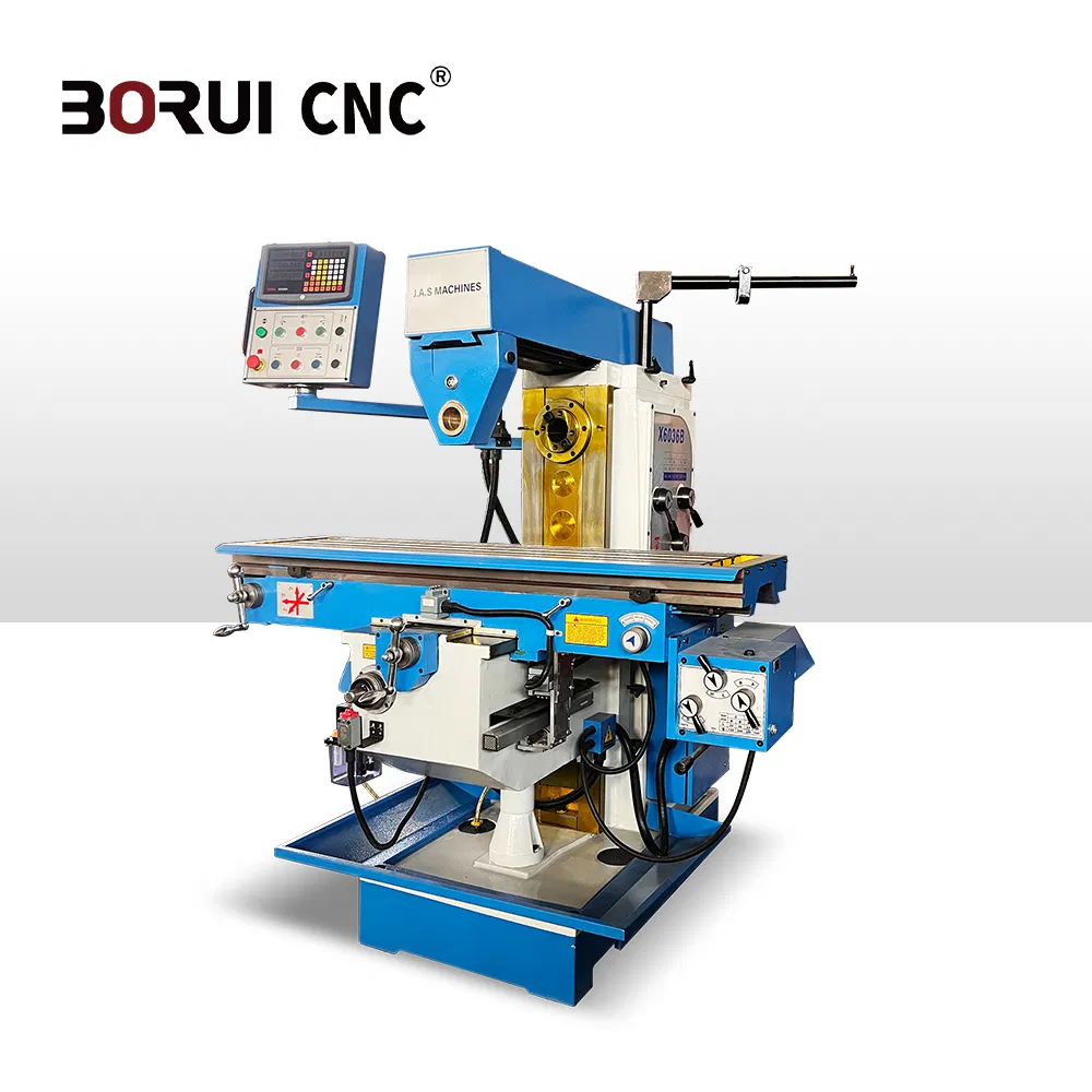 X6036 Universal Horizontal Knee Type Manual Milling Machine for Precision Drilling Boring and Slotting on Small to Medium Workpieces