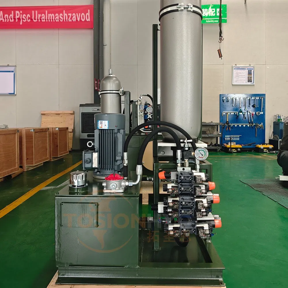 Tosion Custom High Performance Pressure Regulation 1.5kw Hydraulic System for CNC Machine Tools Milling Lathe Drilling Machines