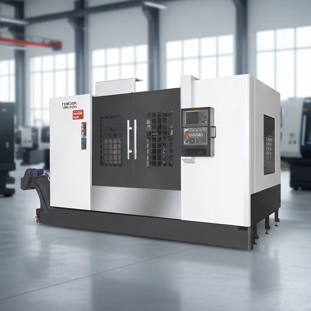 Vertical Machining Center with Rotary Table (C-axis) Plus Spindle Indexing (spindle C-axis) Realize 4-Axis Machining, Multi-Face Milling, Drilling, Tapping,