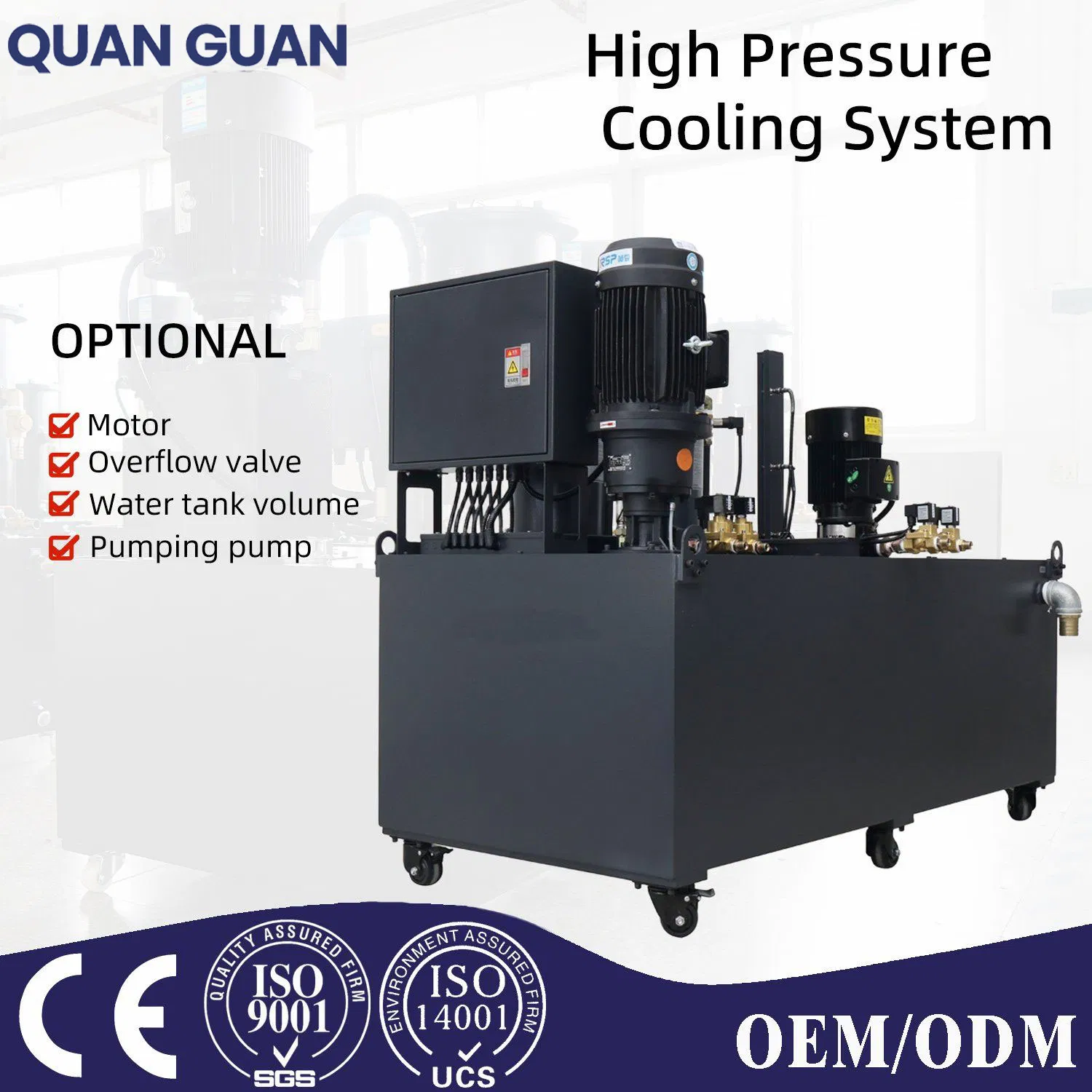 High Pressure Coolant System for Increased Speed in Cutting Milling Drilling Operations