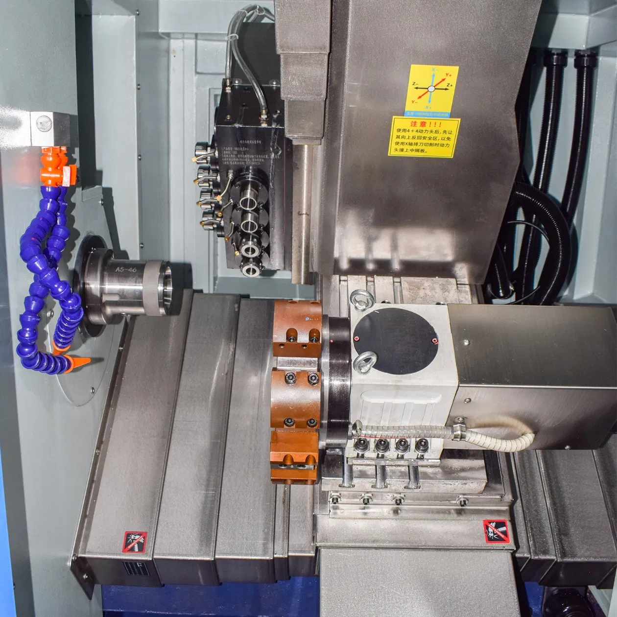 5 Axis Turn Mill CNC Machine Manufacturer Szgh-46y Vertical Machining Center CNC Turn-Mill Combination Universal Lathe Machine