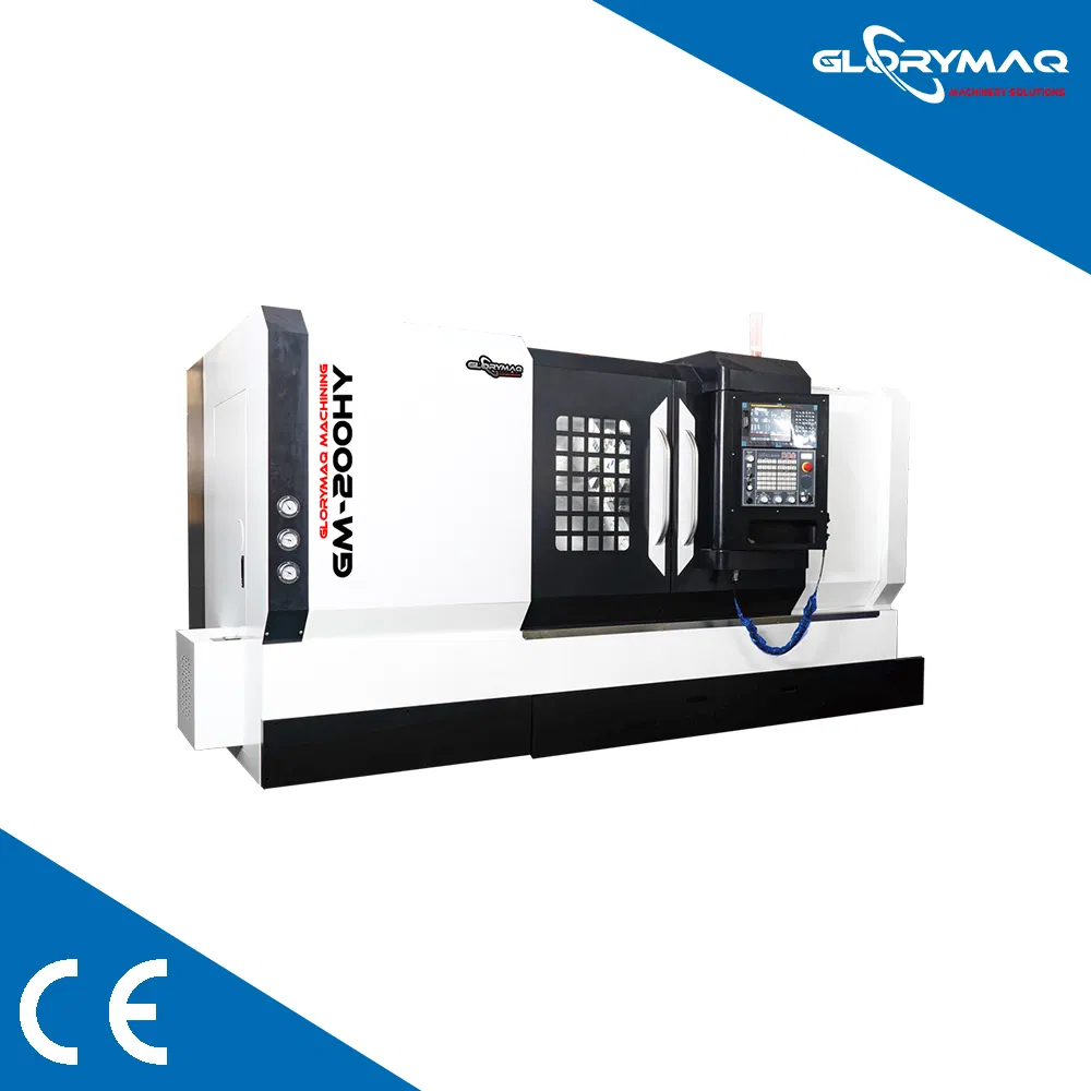 Glorymaq GM-200hy High Precision Metal Slant Bed Lathe Turning Center Universal Horizontal Lathe Machine Tool