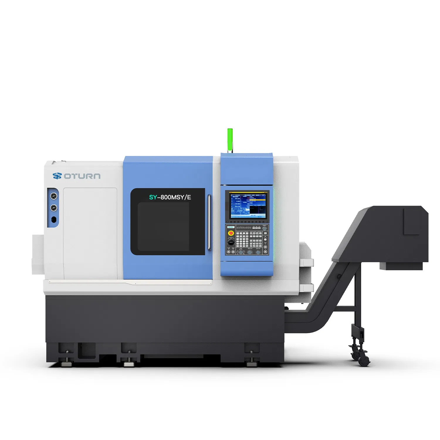 Swiss Type Double Spindle CNC Turning Machine Esy800msy