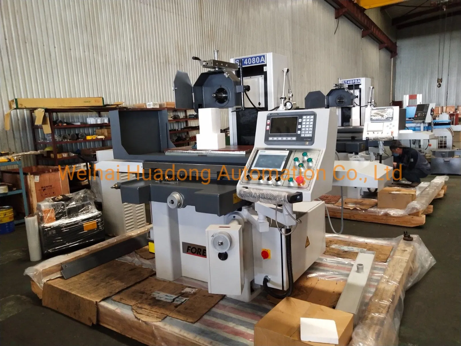 Weihai Huadong Machine Tools Saddle Moving Type Surface Grinding Polishing Machine for Metal