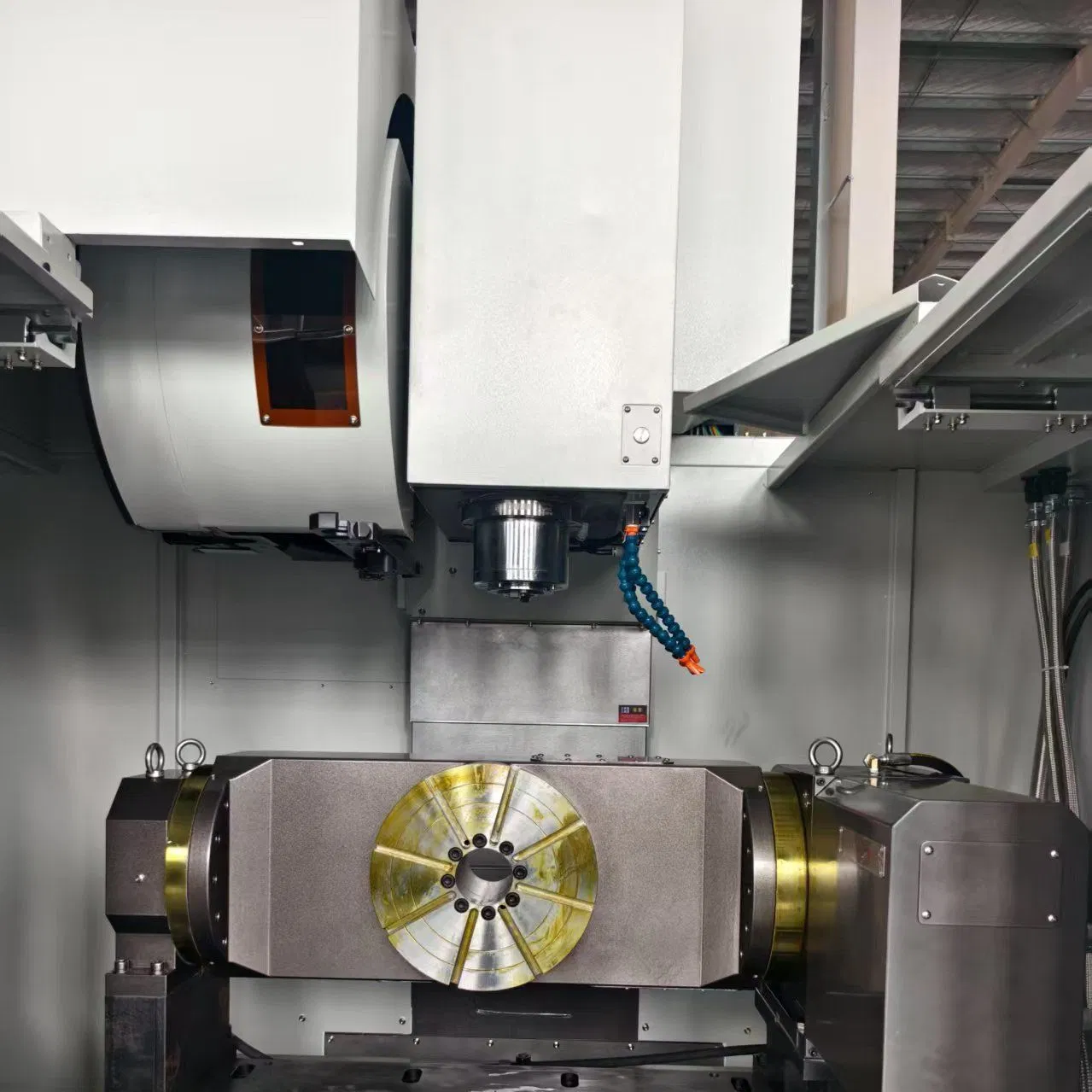 Advanced CNC Vertical Machining Center with Precision Turning-Milling Features