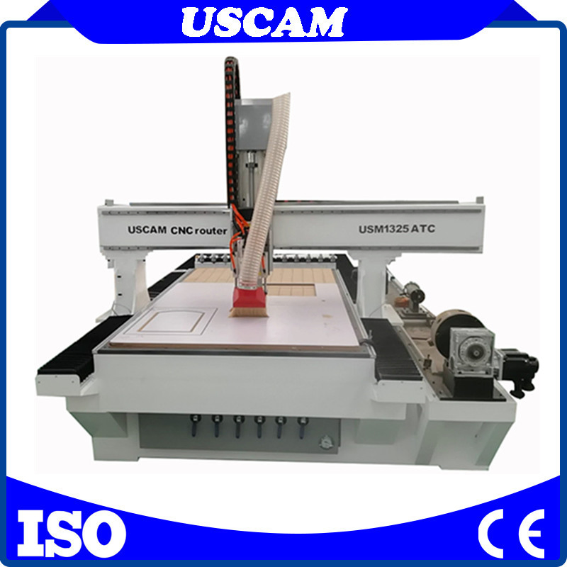 1325 1530 Cost Effective CNC Router Kits with Linear Automatic Tool Changer Spindle Atc CNC Machining Center Machine with Rotary Axis
