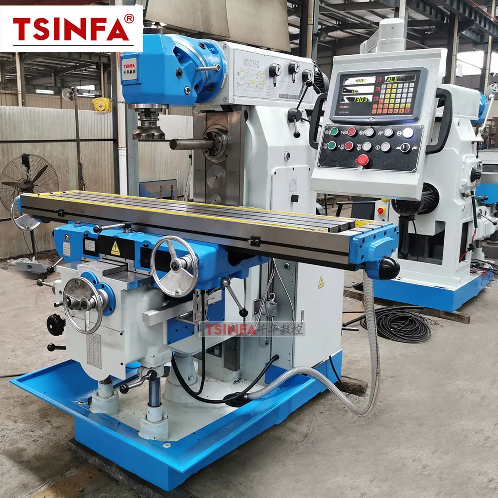 Manual Universal Milling Machine Hot Sale Knee Type Wn736D Vertical Horizontal Milling