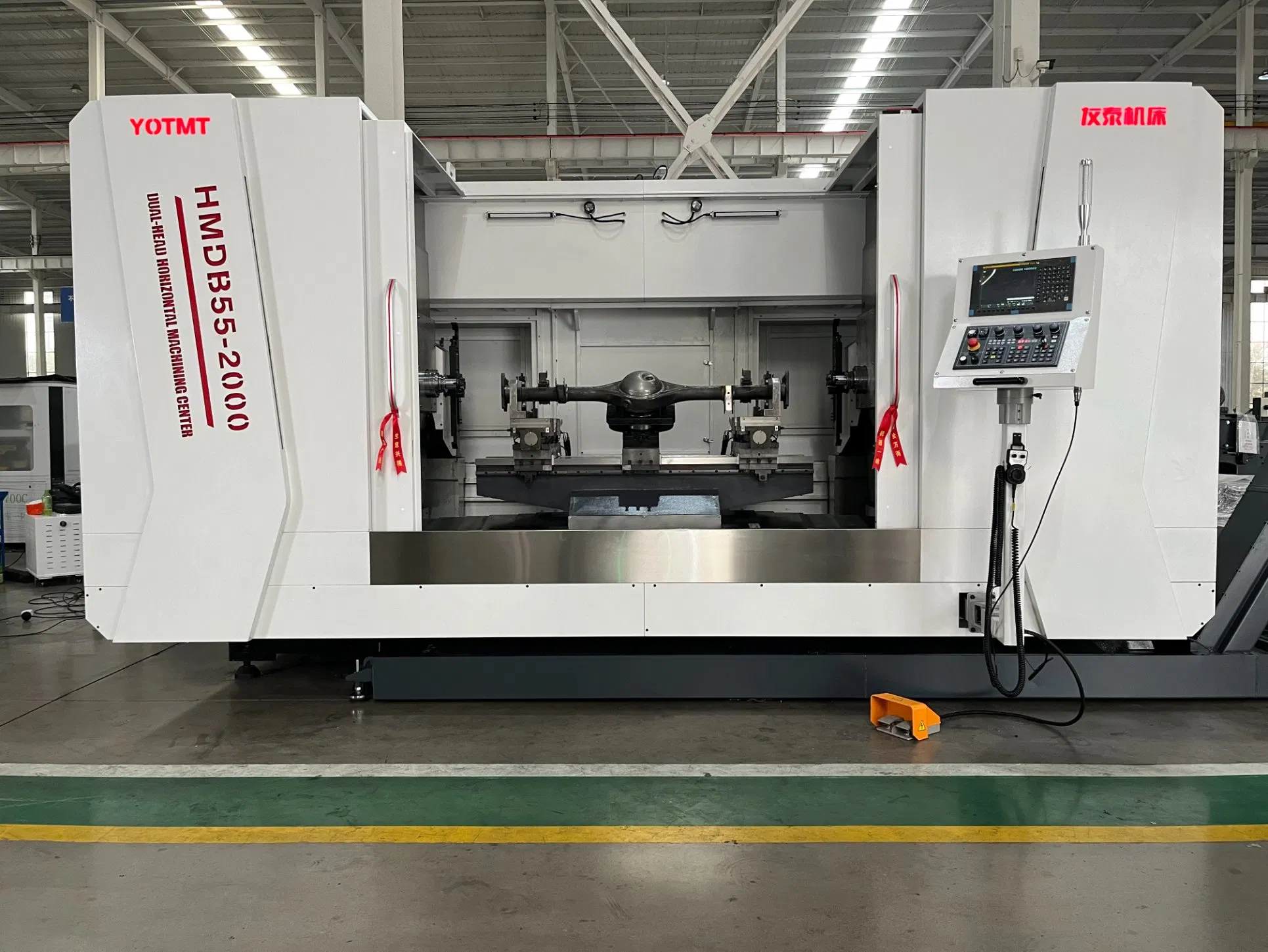 CNC Milling Drillign Tapping Boring Turning Double Sided Horizoontal CNC Machining Center with Double Spindle