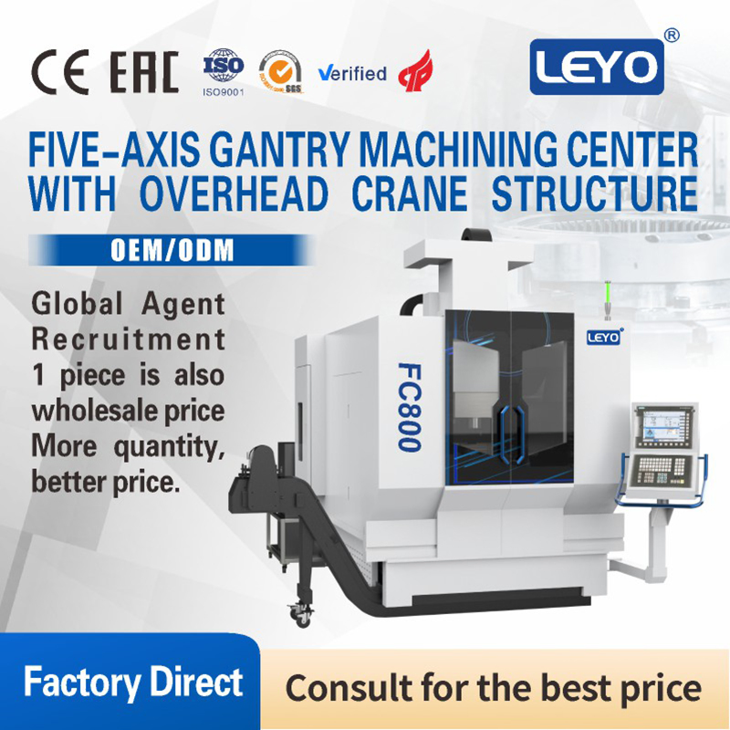 Heavy Duty Leyo CNC 5-Axis Precision Gantry Milling Machine System