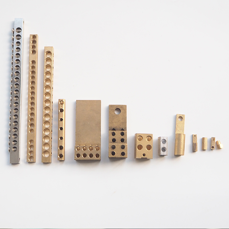 Automatic Cutting Drilling Tapping Machinery Equipment Copper Brass Aluminum Busbar Terminal Power Distribution Block Making Machine