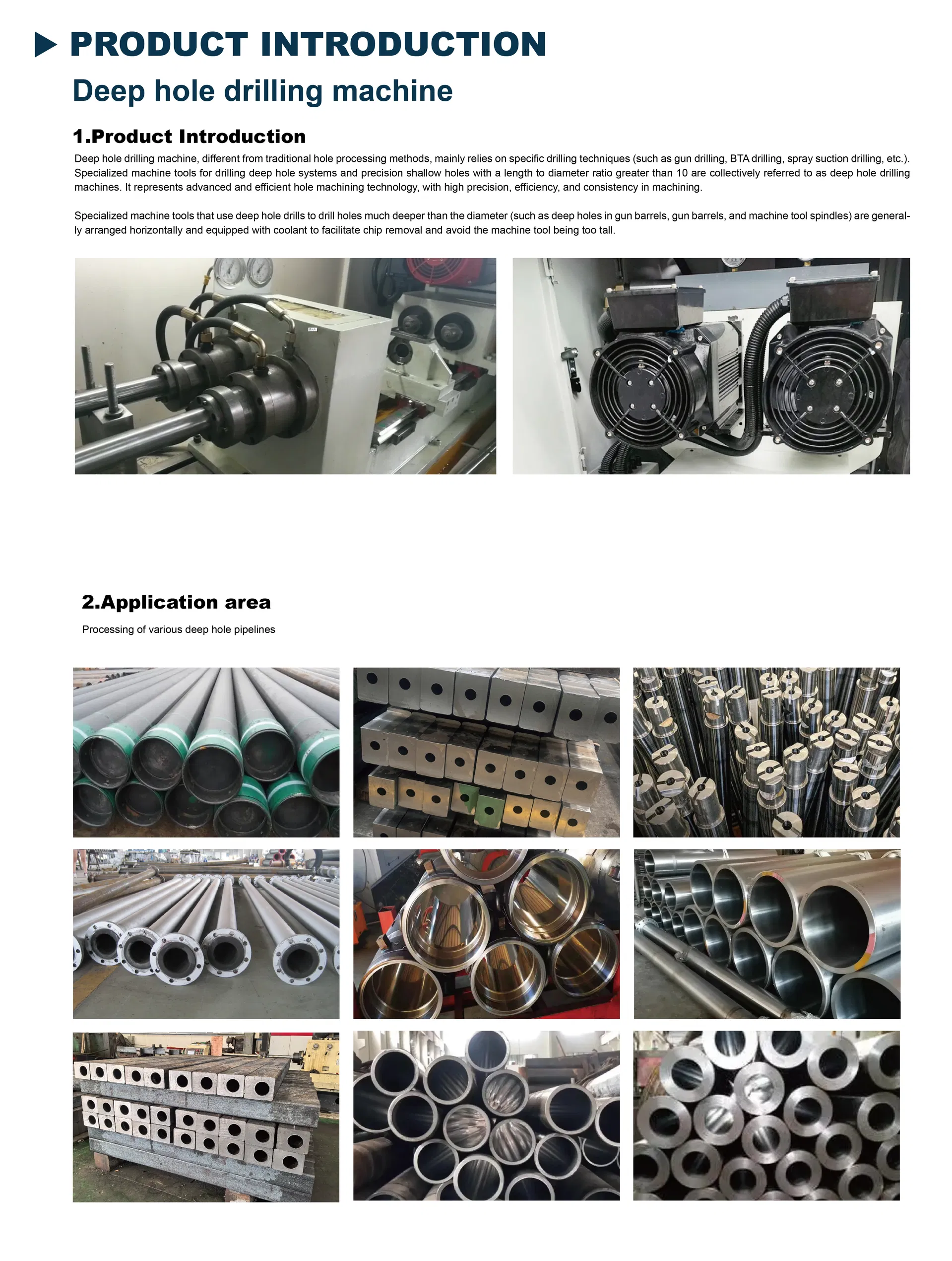 CNC Deep Hole Drilling & Boring Machine