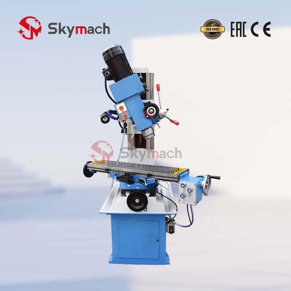 Zx50c Drill Mill Machine Equipped with Power Feed and Dro Readiness for Toolroom Operations, Fixture Making, and Die Maintenance.