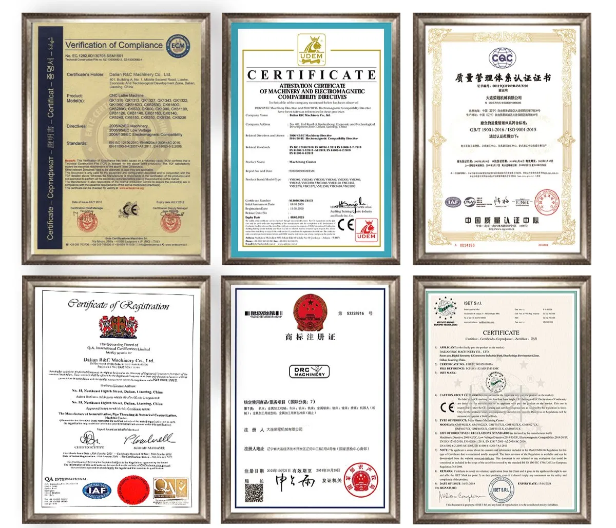Certifications