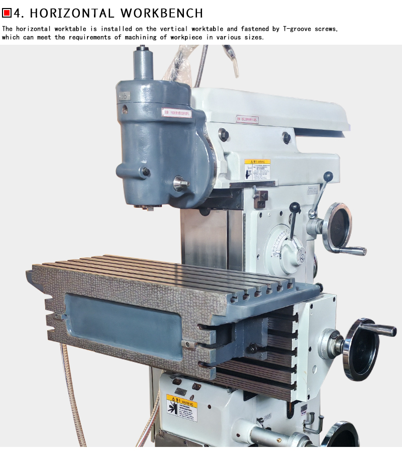 High Quality X8132 Toolroom Milling Machine Universal Metal Milling and Cutting Machine