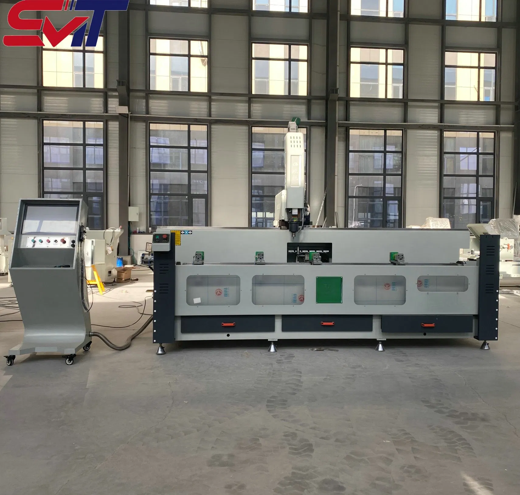 3000mm Customized CNC Aluminum Profile Machining Center Drilling Tapping Machine
