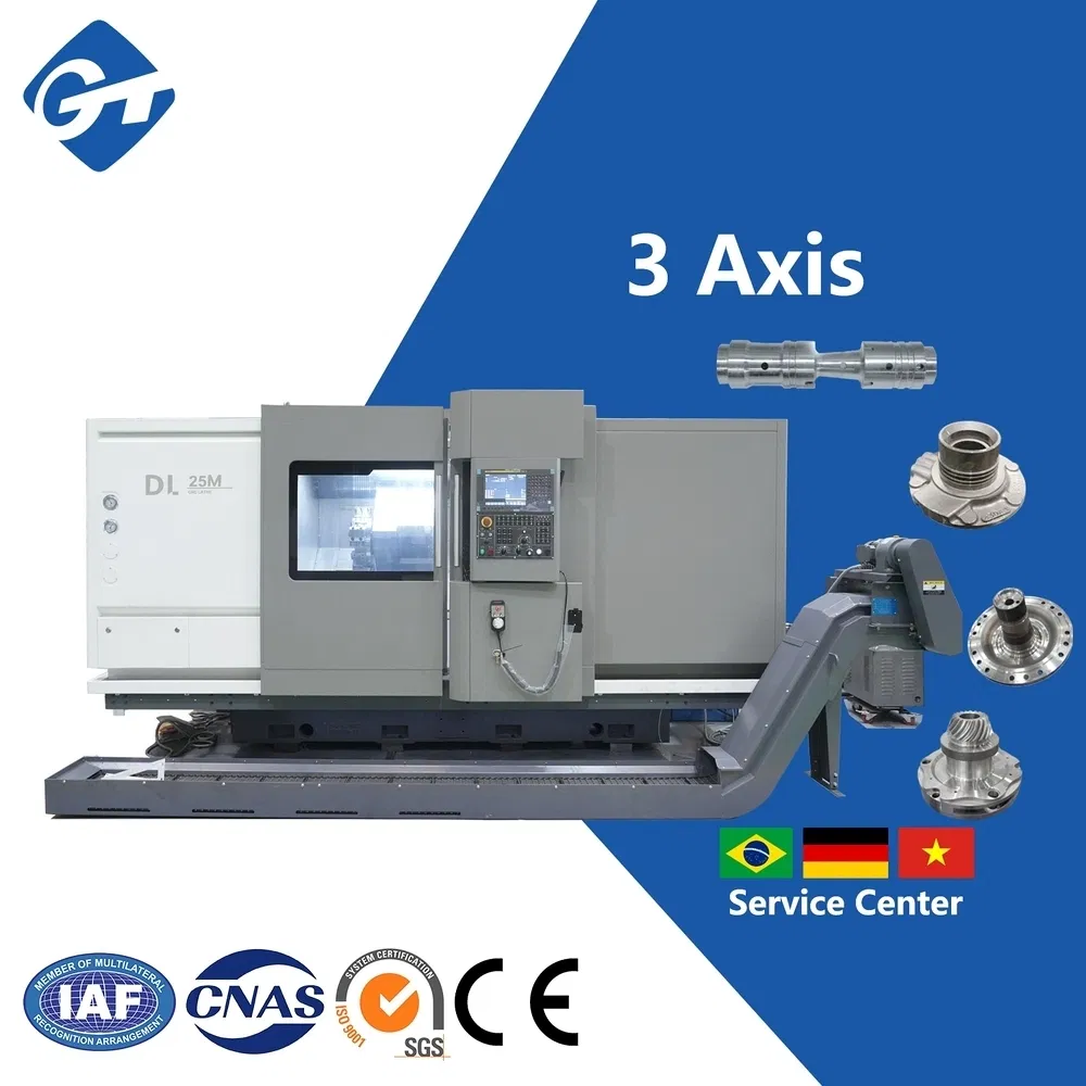 Dmtg Anti-Vibration Dl25mh Small CNC Turning Machining Center for High-Strength Cutting