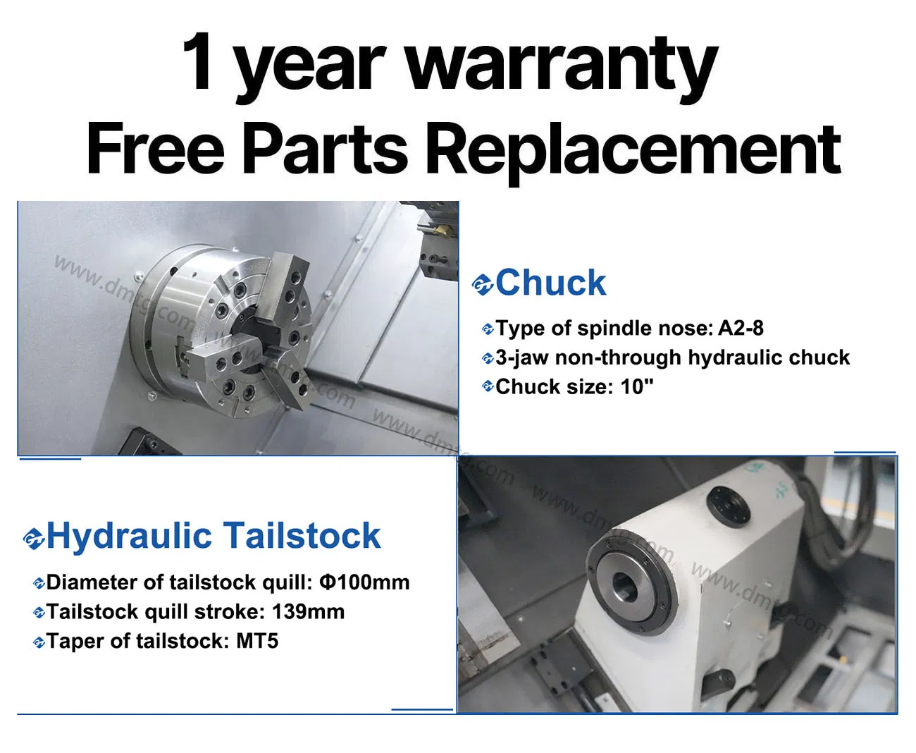 10 Gt Dmtg Heavy Duty CNC Lathe Turning Machine with ISO 9001