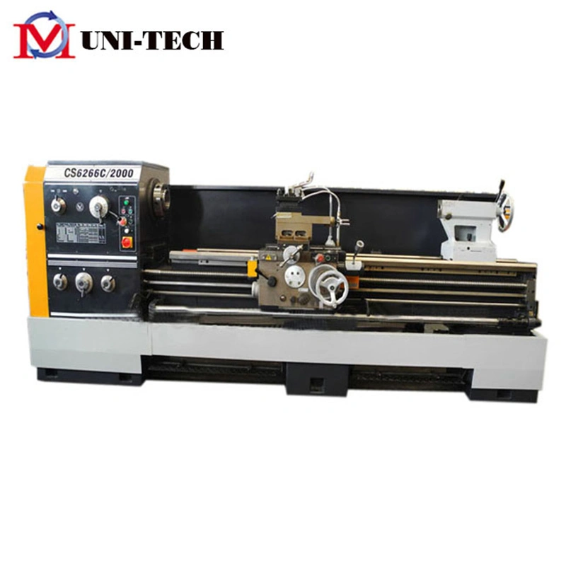 CS6266c Universal Metal High Precision Horizontal Lathe Big Spindle Bore Heavy Duty Manual Gap Bed Turning Lathe Machine