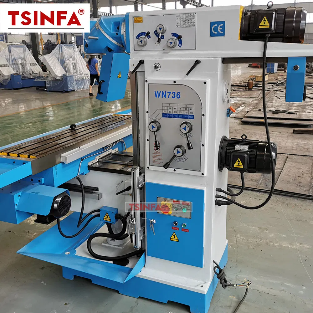 Wn736 High Quality Manual Milling Machine Vertical Universal Milling Machine Hot Sale